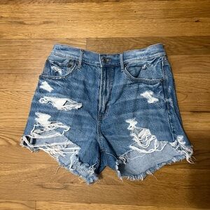 Distressed Denim Women Shorts